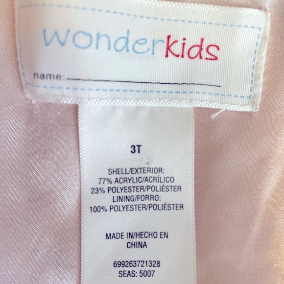 Adorable girls faux leopard print coat, size 3T - Picture 6 of 6